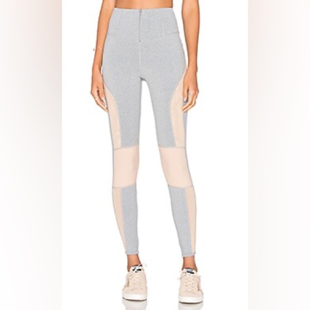 Free People FP Movement Cool Rider Active Tights Gray and Tan Size Medium